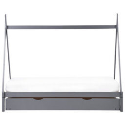 Beliani Kids Trundle Bed Pine Wood Talmontiers 90 X 200 Cm (Eu Single) Grey - thumbnail 7