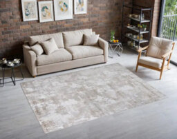 Stratus Interiors Opal Large Silver Living Room Rug - White / Silver / Light Grey - Large - thumbnail 6