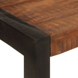 Berkfield Dining Table Honey Brown 120X60X76 Cm Solid Wood Mango - thumbnail 5
