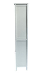 Aspect Furniture Vera Faux Rattan Tall Storage Cabinet,white - thumbnail 5
