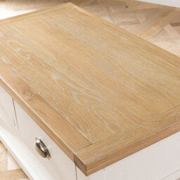 The Furniture Market Cheshire Cream Painted 2 Drawer Coffee Table With Shelf - thumbnail 8