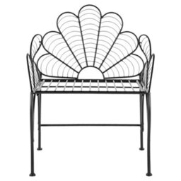 Beliani Garden Chair Liguria Metal Black - thumbnail 6
