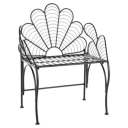 Beliani Garden Chair Liguria Metal Black - thumbnail 5