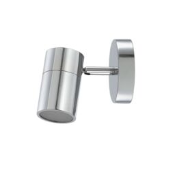GoodHome Tellot Gloss Silver Chrome Effect Bathroom Wall Light - thumbnail 2