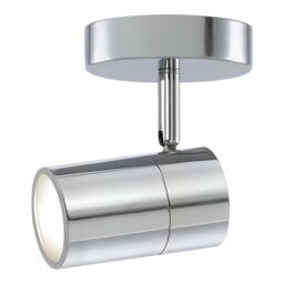GoodHome Tellot Gloss Silver Chrome Effect Bathroom Wall Light - thumbnail 6