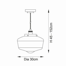 Luminosa Lighting Luminosa Camberley Dome Pendant Ceiling Light Bright Nickel Plate, Opal Glass, 1X E27 - thumbnail 6