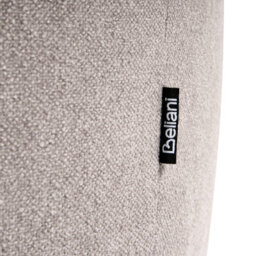 Wyld And Coco Rectangular Ottoman Pouffe In Dark Beige Fabric, Plush Upholstery, W1000 X D700 X H450mm - thumbnail 6