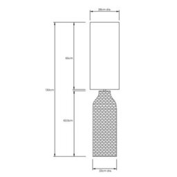 Pagazzi Lighting Pagazzi Joyce Natural Woven Floor Lamp - thumbnail 8