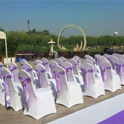 50Pcs Chair Covers Dining Spandex Slip Seat Cover Wedding Flat Anniversary - thumbnail 8