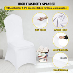 50Pcs Chair Covers Dining Spandex Slip Seat Cover Wedding Flat Anniversary - thumbnail 6