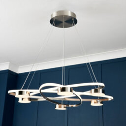 Litecraft Visconte Acerra Brass Led Ceiling Pendant Light - thumbnail 1