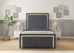 Comfort Beds Boston Gold Steel Plush Bed Frame - thumbnail 2