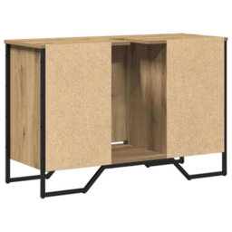 Berkfield Bathroom Sink Cabinet Artisan Oak 91X35X60 Cm Engineered Wood - thumbnail 7