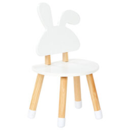 Wyld And Coco Kidnest 2-Seater Kids Table Set - White And Light Brown, Mdf Frame With Leg Caps - thumbnail 7