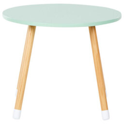 Wyld And Coco Kidnest 2-Seater Kids Table Set - White And Light Brown, Mdf Frame With Leg Caps - thumbnail 5