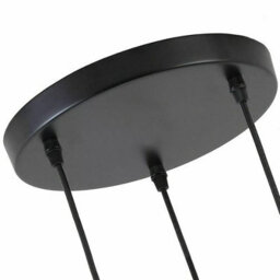 Ledsone Geometric Pendant Light 3 Light Black With Industrial Metal Cage Design For Kitchen Dining Room Or Living Room - thumbnail 4