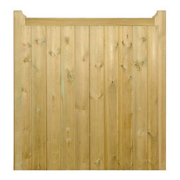 Cannock Gates Drayton Square Top Low Single Gate - Pressure Treated Scandinavian Redwood - W750 X H950 mm - thumbnail 3