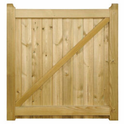 Cannock Gates Drayton Square Top Low Single Gate - Pressure Treated Scandinavian Redwood - W750 X H950 mm - thumbnail 5