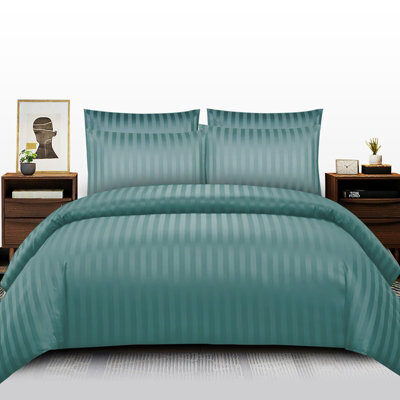 Pamposh Pack Of 2 Premium Reversible Super King Duvet Covers With Zip Closure, Corner Ties & Matching Pillows Soft Easy Care Bedding - image 1