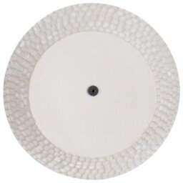 Beliani Flower Vase Aruncus Ceramic 30 Cm Beige - thumbnail 5