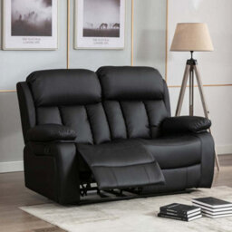 More4Homes Chester Manual High Back Luxury Bond Grade Leather Recliner 2 Seater Sofa (Brown) - thumbnail 8