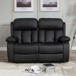 More4Homes Chester Manual High Back Luxury Bond Grade Leather Recliner 2 Seater Sofa (Brown) - thumbnail 7