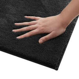 Tectake Rug Zonelle Short Pile And Ultra-Soft Carpet In Rectangular Or Round Design 120 X 170 Cm - Black - thumbnail 9
