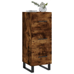 Berkfield Sideboard Smoked Oak 34.5X34X90 Cm Engineered Wood - thumbnail 3
