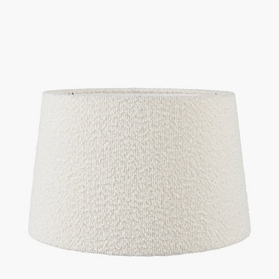 Pacific Lifestyle 30Cm White Boucle Tapered Cylinder Table Lamp Shade Cosy Boho Lampshades - image 1