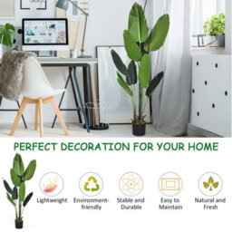 Gainoom 160Cm Artificial Tropical Palm Tree W/ 10 Leaves Fake Bird Of Paradise Plant - thumbnail 7
