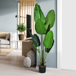 Gainoom 160Cm Artificial Tropical Palm Tree W/ 10 Leaves Fake Bird Of Paradise Plant - thumbnail 3