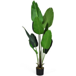Gainoom 160Cm Artificial Tropical Palm Tree W/ 10 Leaves Fake Bird Of Paradise Plant - thumbnail 1