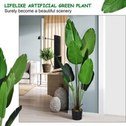 Gainoom 160Cm Artificial Tropical Palm Tree W/ 10 Leaves Fake Bird Of Paradise Plant - thumbnail 8