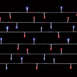 Premier Decorations Limited 200 White/red Multi-Action Supabrights Led String Lights With Timer Function & Cable - thumbnail 2