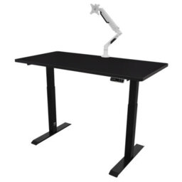 Dellonda Black Electric Adjustable Standing Desk, 1400 X 700mm Dual Motor 100Kg - thumbnail 6