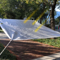 Grey 2X1M Rectangular Aluminium Shade Sail 99% Uv Protection With Eyelets Reflective - thumbnail 7