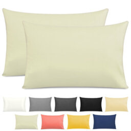 Pamposh 400 Thread Count Egyptian Cotton Pillow Cases 2 Pack Breathable Ultrasoft Pillow Covers - thumbnail 2