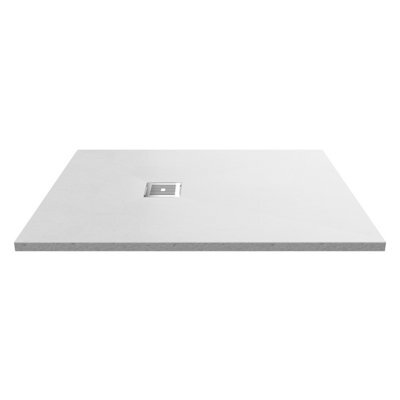 Balterley 1200mm X 900mm Premium Slimline Rectangular Shower Tray - Slate White - image 1