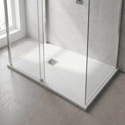 Balterley 1200mm X 900mm Premium Slimline Rectangular Shower Tray - Slate White - thumbnail 4