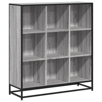 Berkfield Modern Bookcase Grey Sonoma 97.5X33X107.5 Cm Engineered Wood And Metal - image 1