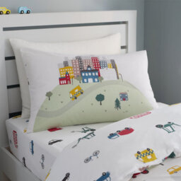 Bianca Bedding Transport Cotton Duvet Cover Set With Pillowcase White - thumbnail 3
