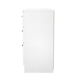 Gloucester 6 Drawer Midi Chest Of Drawers In Uniform Grey & White Matt (Ready Assembled) - thumbnail 3