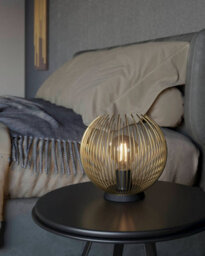 Eglo Venezuela Black And Gold Steel Table Lamp