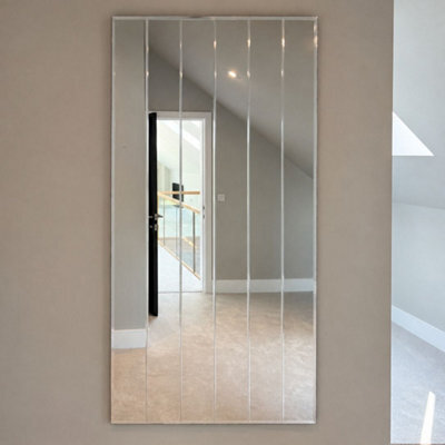 Mirroroutlet Sulcus Etched Bevelled Full Length Mirror - image 1
