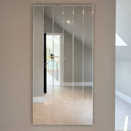 Mirroroutlet Sulcus Etched Bevelled Full Length Mirror - thumbnail 1