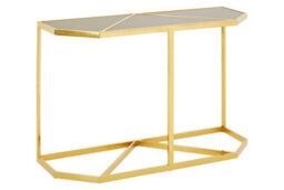 Premier Housewares Interiors By Premier Elegant Design Black Tempered Glass Console Table, Sturdy Hallway Table, Durable Modern Console Table - thumbnail 2