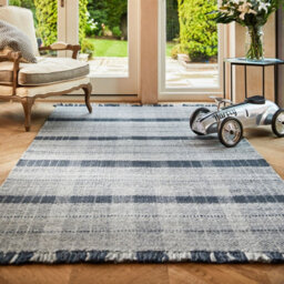 Origins Highland Check Navy Rug -160Cm X 230Cm - thumbnail 1