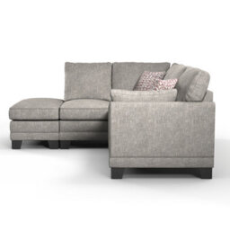 Furnishings For Less UK Hilliard Fullback L Shaped Fabric Corner Sofa Mist - Left Hand Facing - thumbnail 3