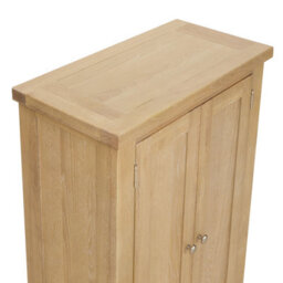 The Furniture Market Cheshire Whitewash Oak Shoe Storage Cupboard - thumbnail 6