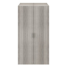 GoodHome Atomia Freestanding Matt Grey Oak Effect Particle Board Wardrobe (H)1875mm (W)1000mm (D)600mm - thumbnail 1